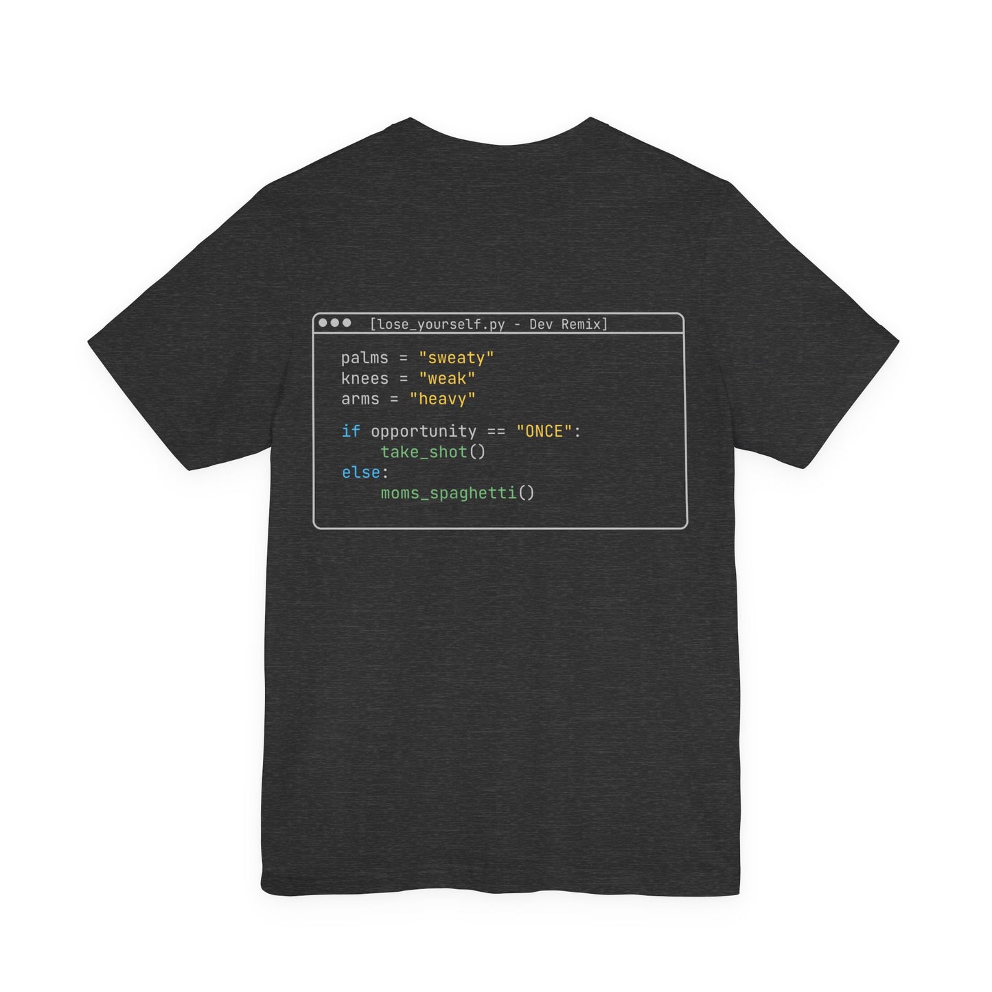 Lose Yourself – Dev Remix Code Shirt | Minimalist Coding Tee | Programmer Humor Shirt