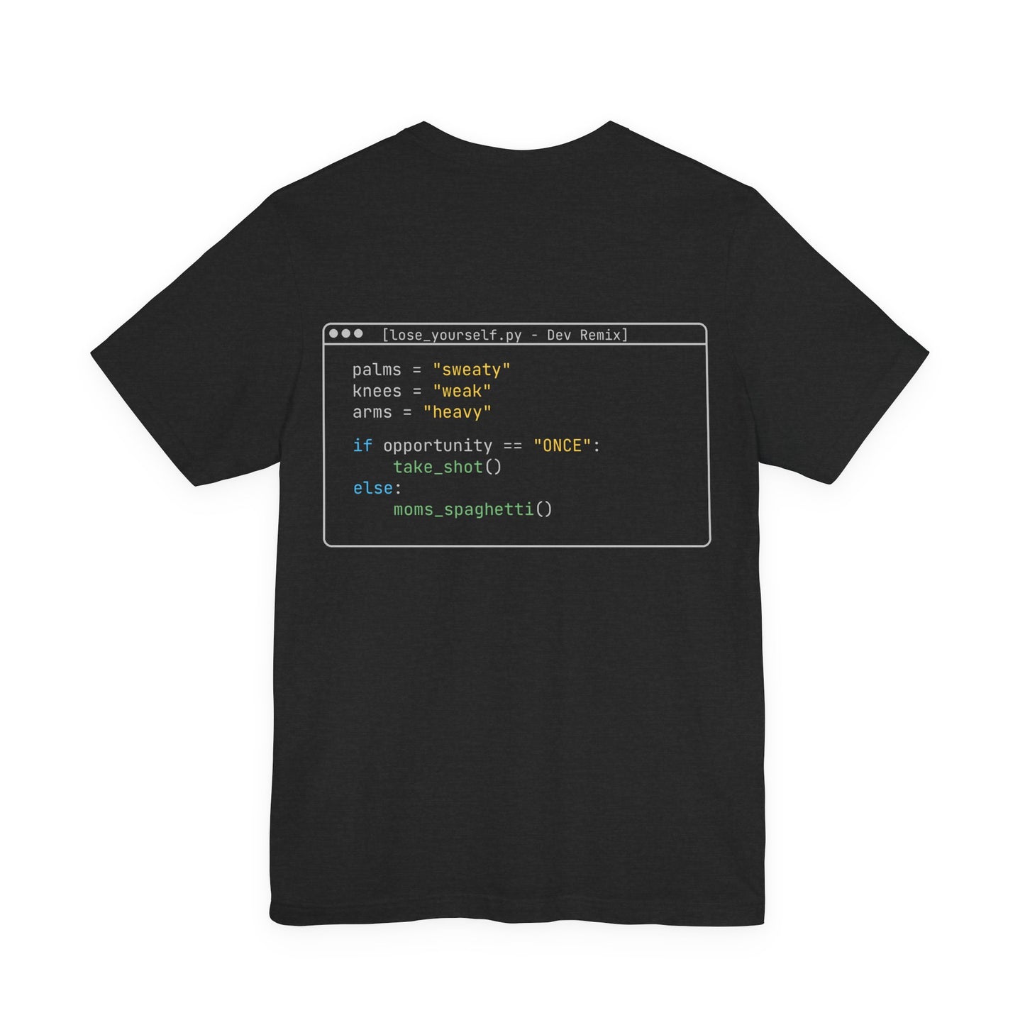 Lose Yourself – Dev Remix Code Shirt | Minimalist Coding Tee | Programmer Humor Shirt