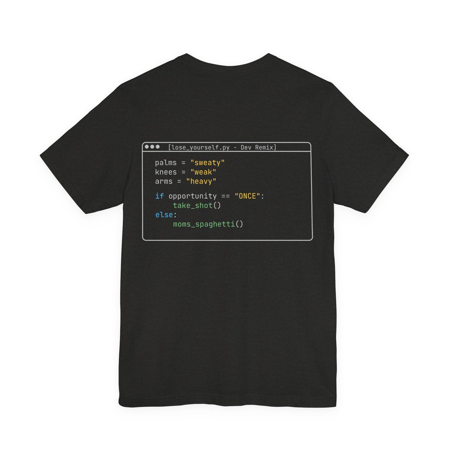 Lose Yourself – Dev Remix Code Shirt | Minimalist Coding Tee | Programmer Humor Shirt