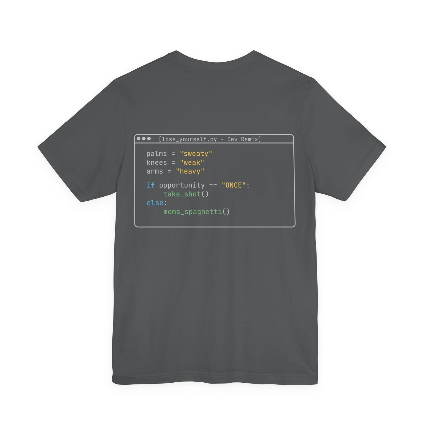 Lose Yourself – Dev Remix Code Shirt | Minimalist Coding Tee | Programmer Humor Shirt
